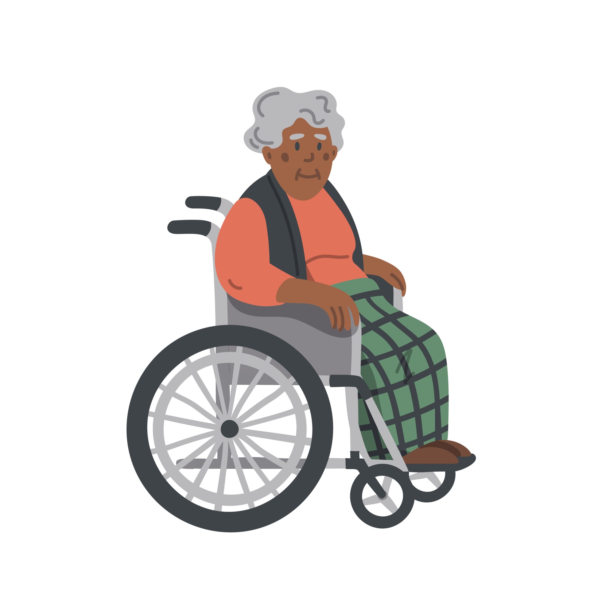 home accessibility wheelchair elderly woman